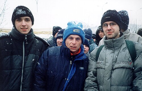 Leszek Kuzaj w barwach Subaru, do którego przesiadł się w sezonie 2003